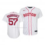 Maglia Baseball Bambino Boston Red Sox Eduardo Rodriguez Replica 2021 Bianco