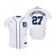 Maglia Baseball Bambino Detroit Tigers Jordan Zimmermann Replica Home Bianco