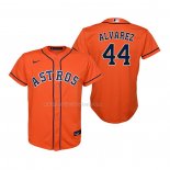 Maglia Baseball Bambino Houston Astros Yordan Alvarez Replica Alternato Arancione