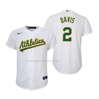 Maglia Baseball Bambino Oakland Athletics Khris Davis Replica Home Bianco