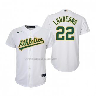 Maglia Baseball Bambino Oakland Athletics Ramon Laureano Replica Home Bianco