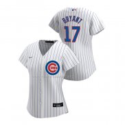 Maglia Baseball Donna Chicago Cubs Kris Bryant Replica Home 2020 Bianco