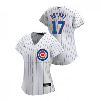 Maglia Baseball Donna Chicago Cubs Kris Bryant Replica Home 2020 Bianco