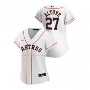 Maglia Baseball Donna Houston Astros Jose Altuve Replica Home 2020 Bianco