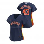 Maglia Baseball Donna Houston Astros Lance Mccullers Replica Alternato 2020 Blu