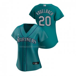 Maglia Baseball Donna Seattle Mariners Daniel Vogelbach Replica Alternato 2020 Verde