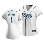 Maglia Baseball Donna Tampa Bay Rays Willy Adames Home Replica Bianco