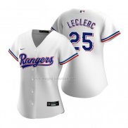 Maglia Baseball Donna Texas Rangers Jose Leclerc Replica Home Bianco