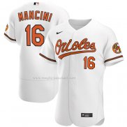 Maglia Baseball Uomo Baltimore Orioles Trey Mancini Home Autentico Bianco