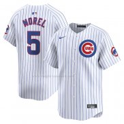 Maglia Baseball Uomo Chicago Cubs Christopher Morel Home Limited Bianco