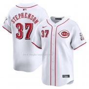 Maglia Baseball Uomo Cincinnati Reds Tyler Stephenson Home Limited Bianco