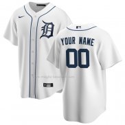 Maglia Baseball Uomo Detroit Tigers Home Replica Personalizzate Bianco