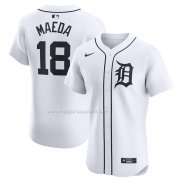 Maglia Baseball Uomo Detroit Tigers Kenta Maeda Home Elite Bianco