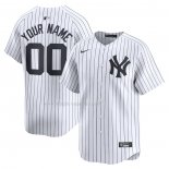 Maglia Baseball Uomo New York Yankees Home Limited Personalizzate Bianco