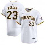 Maglia Baseball Uomo Pittsburgh Pirates Mitch Keller Home Limited Bianco