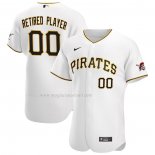 Maglia Baseball Uomo Pittsburgh Pirates Pick-A-Player Retired Roster Home Autentico Bianco