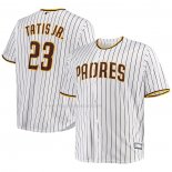 Maglia Baseball Uomo San Diego Padres Fernando Tatis JR. Big & Tall Replica Bianco