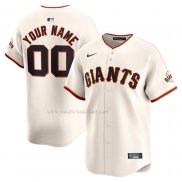 Maglia Baseball Uomo San Francisco Giants Home Limited Personalizzate Crema