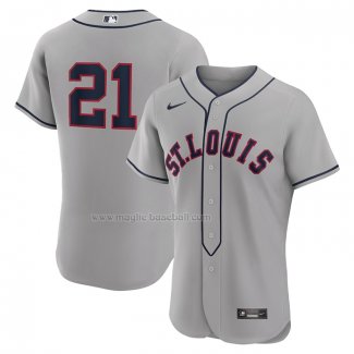 Maglia Baseball Uomo St. Louis Cardinals Lars Nootbaar 2024 Rickwood Classic Autentico Grigio