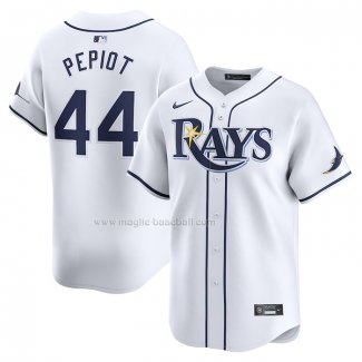 Maglia Baseball Uomo Tampa Bay Rays Ryan Pepiot Home Limited Bianco