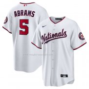 Maglia Baseball Uomo Washington Nationals Cj Abrams Home Replica Bianco