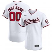 Maglia Baseball Uomo Washington Nationals Home Elite Personalizzate Bianco