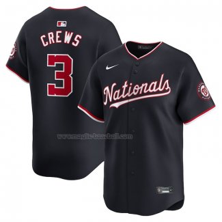 Maglia Baseball Uomo Washington Nationals Dylan Crews Alternato Nero