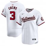 Maglia Baseball Uomo Washington Nationals Dylan Crews Home Limited Bianco