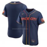 Maglia Baseball Uomo Houston Astros 2022 City Connect Autentico Blu