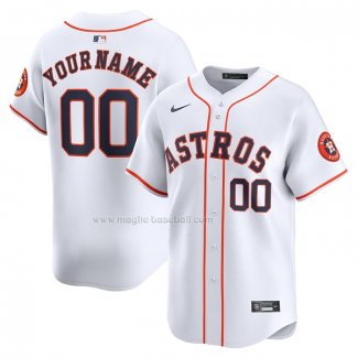 Maglia Baseball Uomo Houston Astros Home Limited Personalizzate Bianco