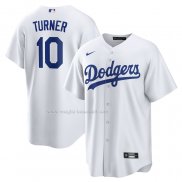 Maglia Baseball Uomo Los Angeles Dodgers Justin Turner Home Replica Bianco