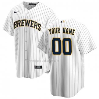 Maglia Baseball Uomo Milwaukee Brewers Alternato Replica Personalizzate Bianco