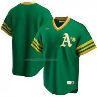 Maglia Baseball Uomo Oakland Athletics Road Cooperstown Collection Verde