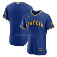 Maglia Baseball Uomo Seattle Mariners 2023 City Connect Autentico Blu