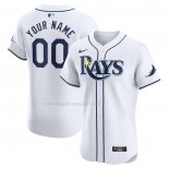 Maglia Baseball Uomo Tampa Bay Rays Home Elite Personalizzate Bianco