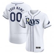 Maglia Baseball Uomo Tampa Bay Rays Home Elite Personalizzate Bianco