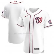 Maglia Baseball Uomo Washington Nationals Alternato Autentico Logo Bianco