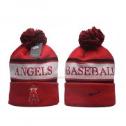 Berretti Los Angeles Angels Stripe Peak Rosso