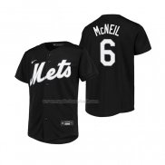 Maglia Baseball Bambino New York Mets Jeff Mcneil Replica Nero