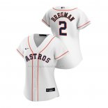 Maglia Baseball Donna Houston Astros Alex Bregman Replica Home 2020 Bianco