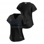 Maglia Baseball Donna Miami Marlins Replica Alternato 2020 Nero