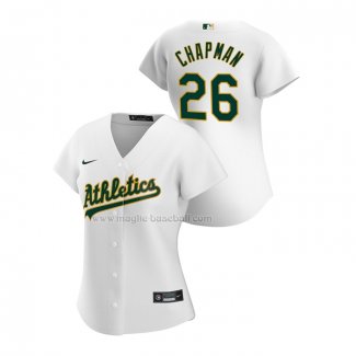 Maglia Baseball Donna Oakland Athletics Matt Chapman Replica Home 2020 Bianco