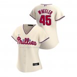 Maglia Baseball Donna Philadelphia Phillies Zack Wheeler Replica Alternato 2020 Crema