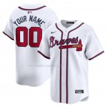 Maglia Baseball Uomo Atlanta Braves Home Limited Personalizzate Bianco