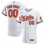 Maglia Baseball Uomo Baltimore Orioles Home Autentico Personalizzate Bianco