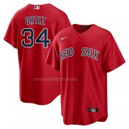 Maglia Baseball Uomo Boston Red Sox David Ortiz Alternato Replica Rosso