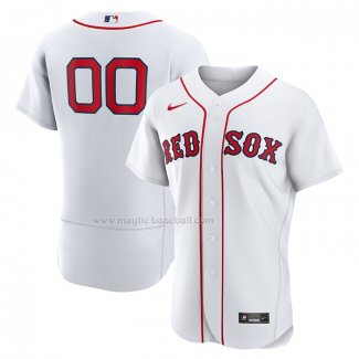 Maglia Baseball Uomo Boston Red Sox Home Autentico Personalizzate Bianco