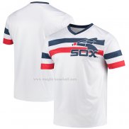 Maglia Baseball Uomo Chicago White Sox Cooperstown Collection V-neck Bianco