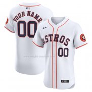 Maglia Baseball Uomo Houston Astros Home Elite Personalizzate Bianco