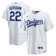 Maglia Baseball Uomo Los Angeles Dodgers Clayton Kershaw Home Replica Bianco